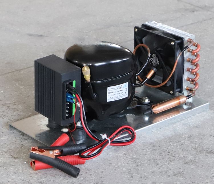 DC Mini Compressor Condensing Unit BD25HC Micro Air Chiller R134a 12V24V Air Conditioner Refrigant DC Mini Compressor Condensing Unit BD25HC Micro Air Chiller R134a 12V24V Air Conditioner Refrigant
